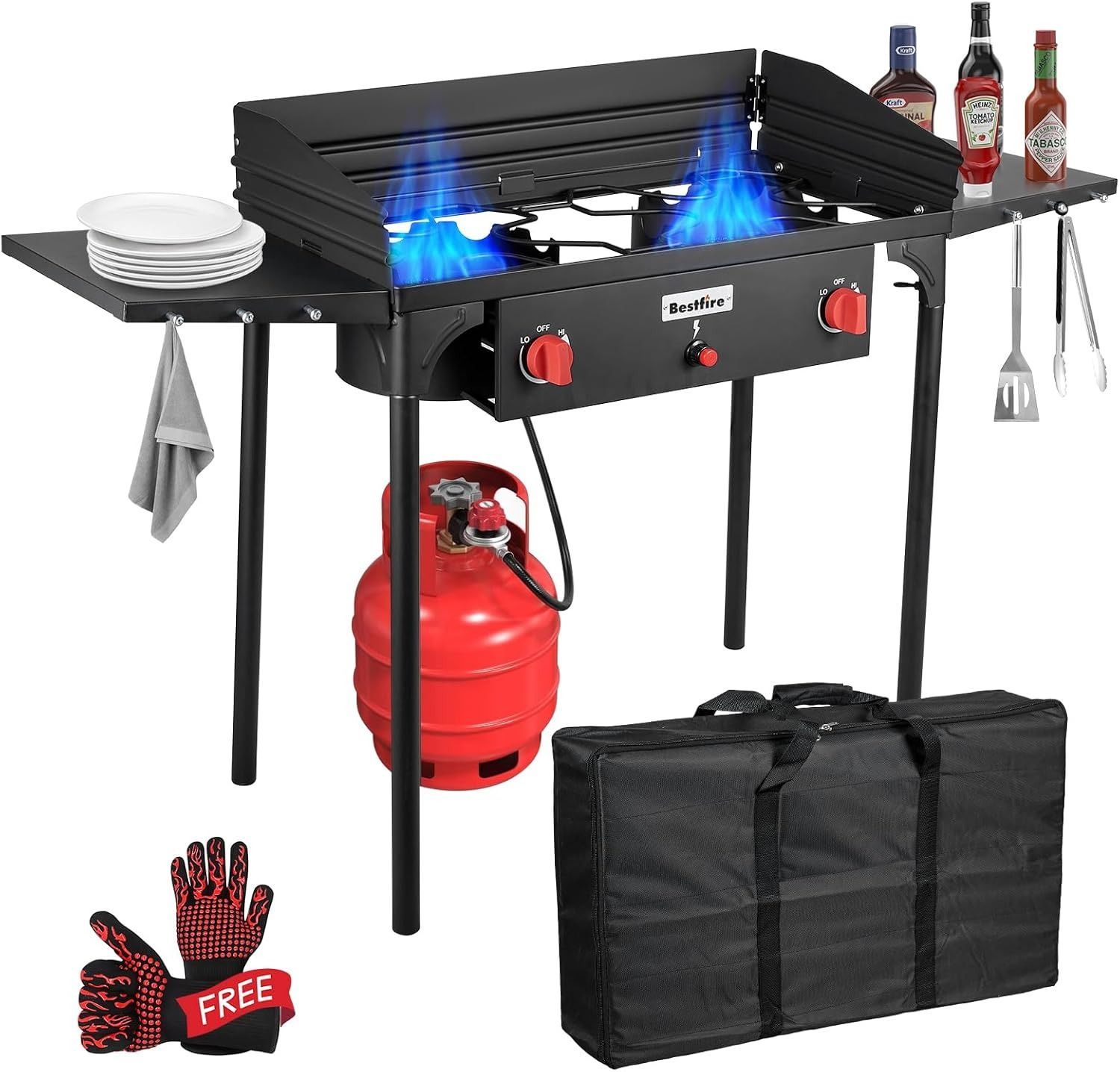 Bestfire 2 Burner Camping Stove